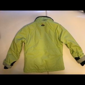 M marker winter jacket lime green size 8